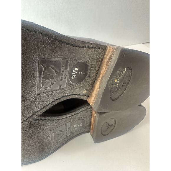 *Flawed R.M. Williams Craftsman Boots Men’s 9.5 F Brown Leather Chelsea Pull-On - Picture 8 of 16